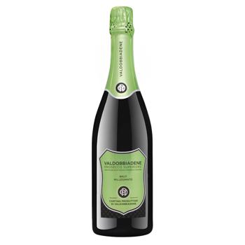 Вино игристое Val D'oca Prosecco Valdobbiadene Scudo Verde белое брют 11,5% 0,75л