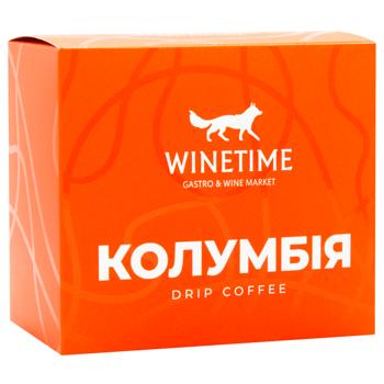 Кавові дріпи Колумбія 7 х 12г WINETIME 1 уп - купити, ціни на WINETIME - фото 2