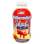 Напиток молочный Muller Shake Клубничный чизкейк 3,3% 400г