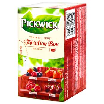 Набор чая Pickwick Ассорти с кусочками фруктов и ягодами 4 вида 1,5г*20шт - купить, цены на Чудо Маркет - фото 7