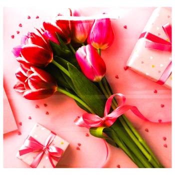 Пакет подарочный 24х23х10см в ассортименте - купить, цены на КОСМОС - фото 4