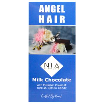 Шоколад молочний Nia Chocolate з фісташковим кремом та пішманіє 85г - купити, ціни на МегаМаркет - фото 1
