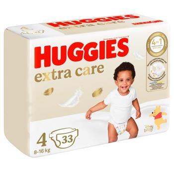 Підгузки Huggies Extra Care 4 8-16кг 33шт - купити, ціни на Таврія В - фото 2