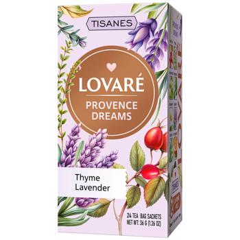 Чай травяной Lovare Provence Dreams плодовый с цветами 1,5г*24шт