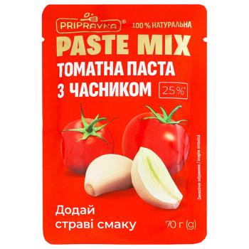 Pripravka Paste Mix Tomato Paste with Garlic 25% 70g - buy, prices for NOVUS - photo 1