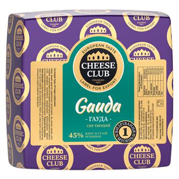 Cheese Club Gouda Cheese 45% - buy, prices for MegaMarket - photo 1