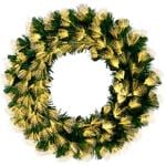 Tarrington House Wreath with 120LED 65cm