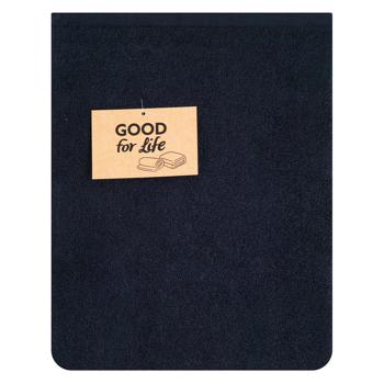 Рушник Good for Life махровий чорний 400г/м2 50х90см - купити, ціни на NOVUS - фото 1