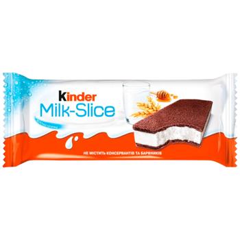 Kinder Milk-Slice With Milk Filling Biscuit Shortcake 28g - buy, prices for Chudo Market - photo 1