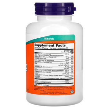 Now Foods Cal-Mag Calcium and Magnesium 100 tablets - buy, prices for Biotus - photo 2