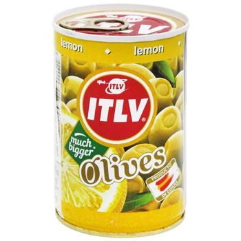Оливки ITLV зеленые с лимоном 314мл