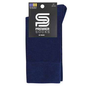 Шкарпетки чоловічі сині преміум PremierSocks 27 розмір - купить, цены на NOVUS - фото 1