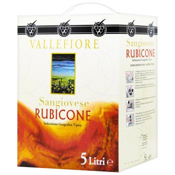 Вино Vallefiore Sangiovese Rubicone красное сухое 11% 5л - купить, цены на - фото 1