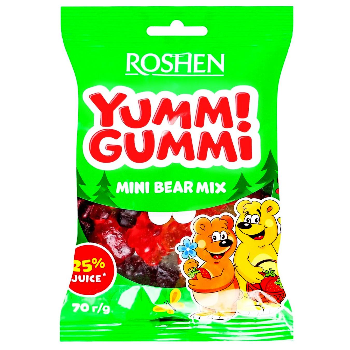 Конфеты Roshen Yummi Gummi Mini Bear Mix желейные 70г ❤️ доставка на дом от  магазина Zakaz.ua