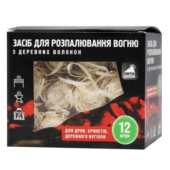 Средство Секретные Технологии для разжигания огня 12шт - купить, цены на КОСМОС - фото 1