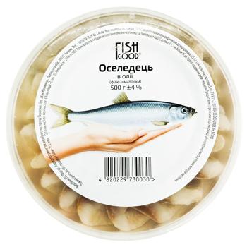 Оселедець Fish Good філе-шматочки в олії 500г - купити, ціни на Чудо Маркет - фото 2
