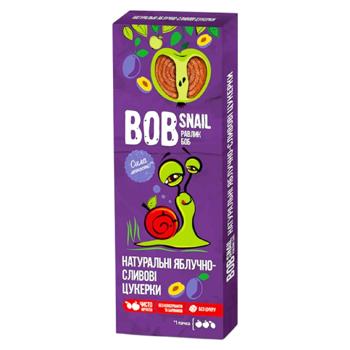 Цукерки Bob Snail натуральні яблучно-сливові 30г - купить, цены на Grono - фото 1