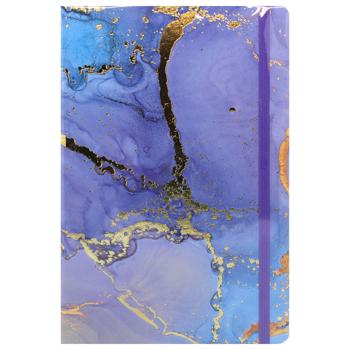 Книга записная Buromax Marble фиолетовая А5 80 листов