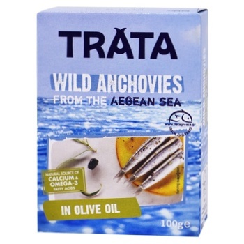 Trata Wild Catch In Vegetable Oil Anchovies 100g - buy, prices for Tavria V - photo 1