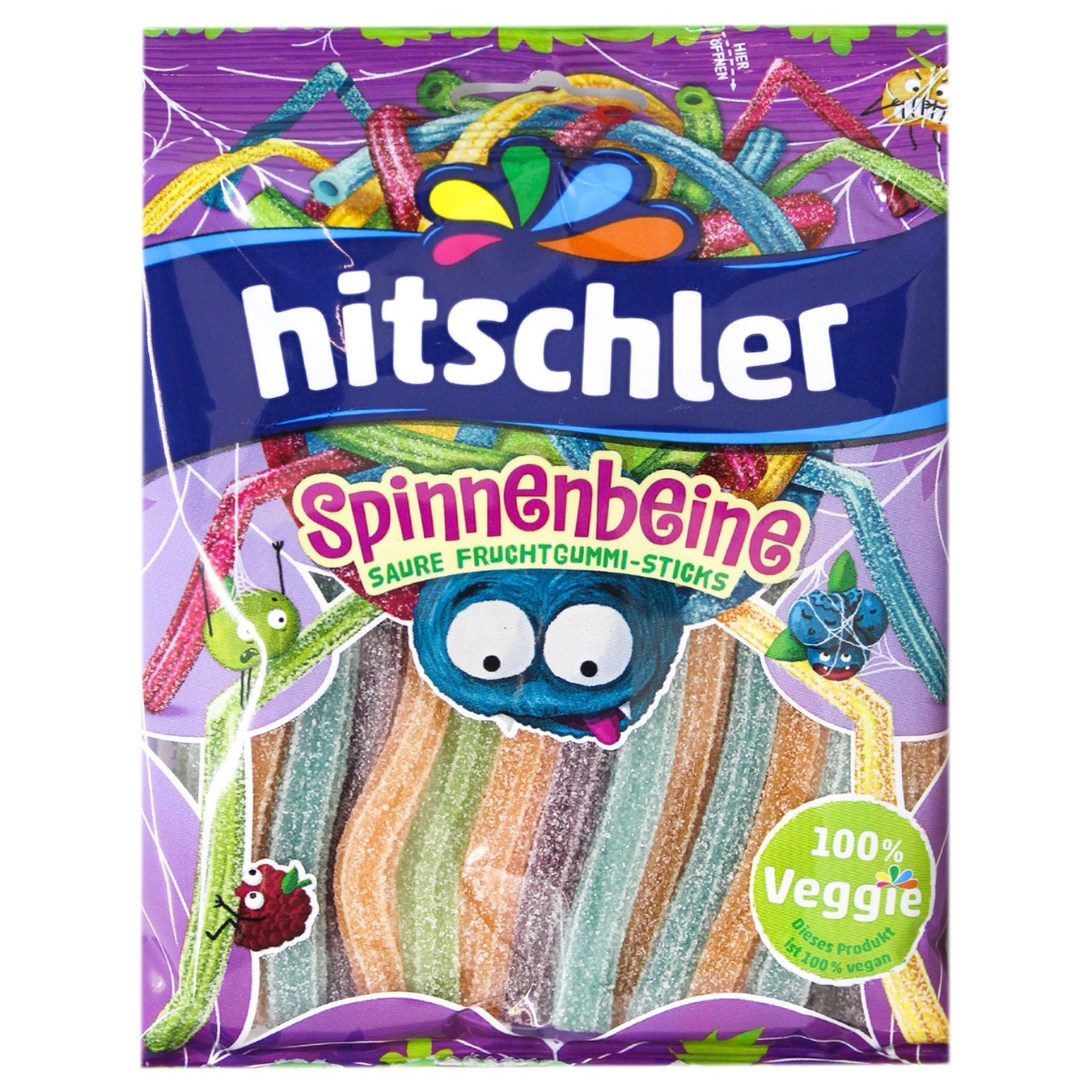 

Жевательные конфеты Hitschler Spider Legs 125г
