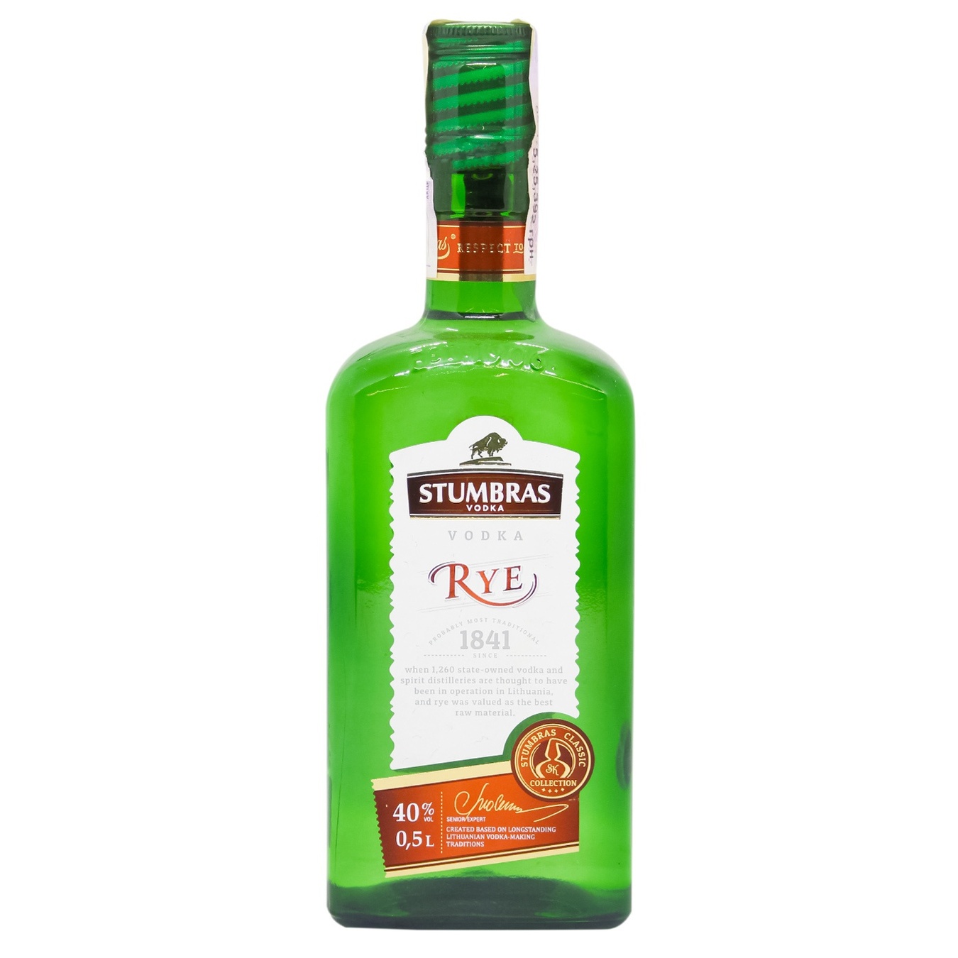 

Водка Stambras Rye 40% 0,5л