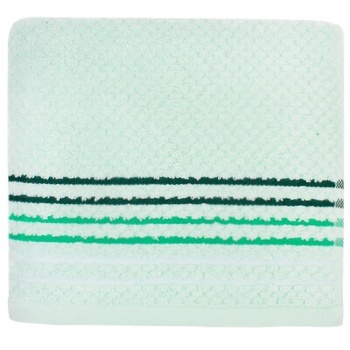 Yanatex Popcorn Terry Towel green 45x80cm - buy, prices for MegaMarket - photo 1