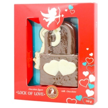 Shoud'e Lock of love Chocolate figure 110g - buy, prices for ULTRAMARKET - photo 1