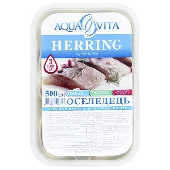 Aqua Vita Light-salted Herring Fillet 500g - buy, prices for NOVUS - photo 2