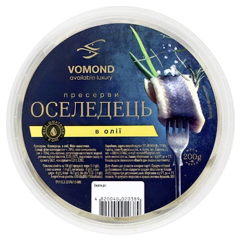 Vomond Herring in Oil 200g - buy, prices for EKO Market - photo 2