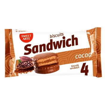 Sweet Arte Cocoa Sandwich Cookie 100g - buy, prices for EKO Market - photo 1