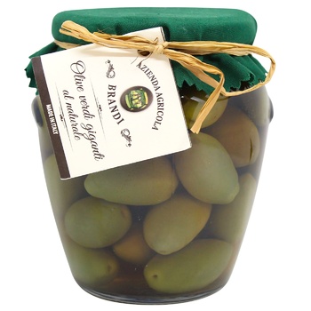 Brandi Giant Green Olives in Brine 280g - buy, prices for COSMOS - photo 1