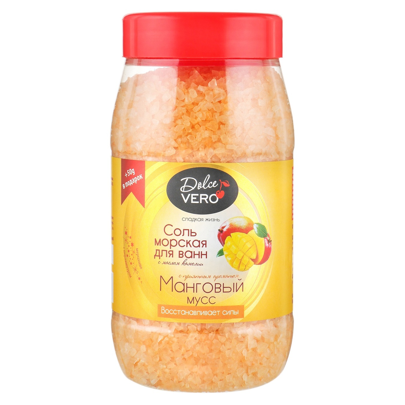 

Соль для ванн Dolce Vero Манговый мус 550г