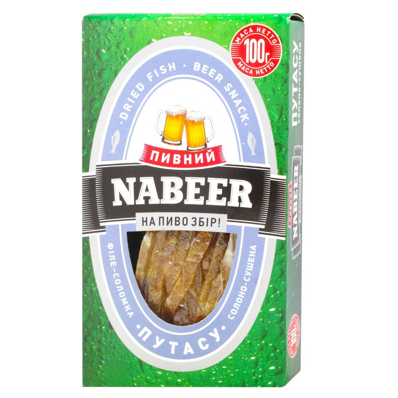 

Путассу Nabeer филе-соломка солено-сушеные 100г