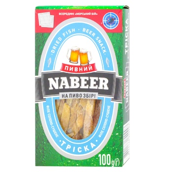 Тріска Nabeer філе солоно-сушене 100г - купити, ціни на ULTRAMARKET - фото 1