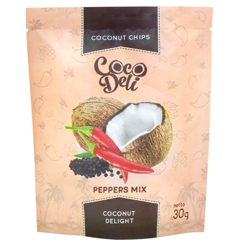 Coco Deli Coconut Chips Pepper 30g - buy, prices for MegaMarket - photo 1