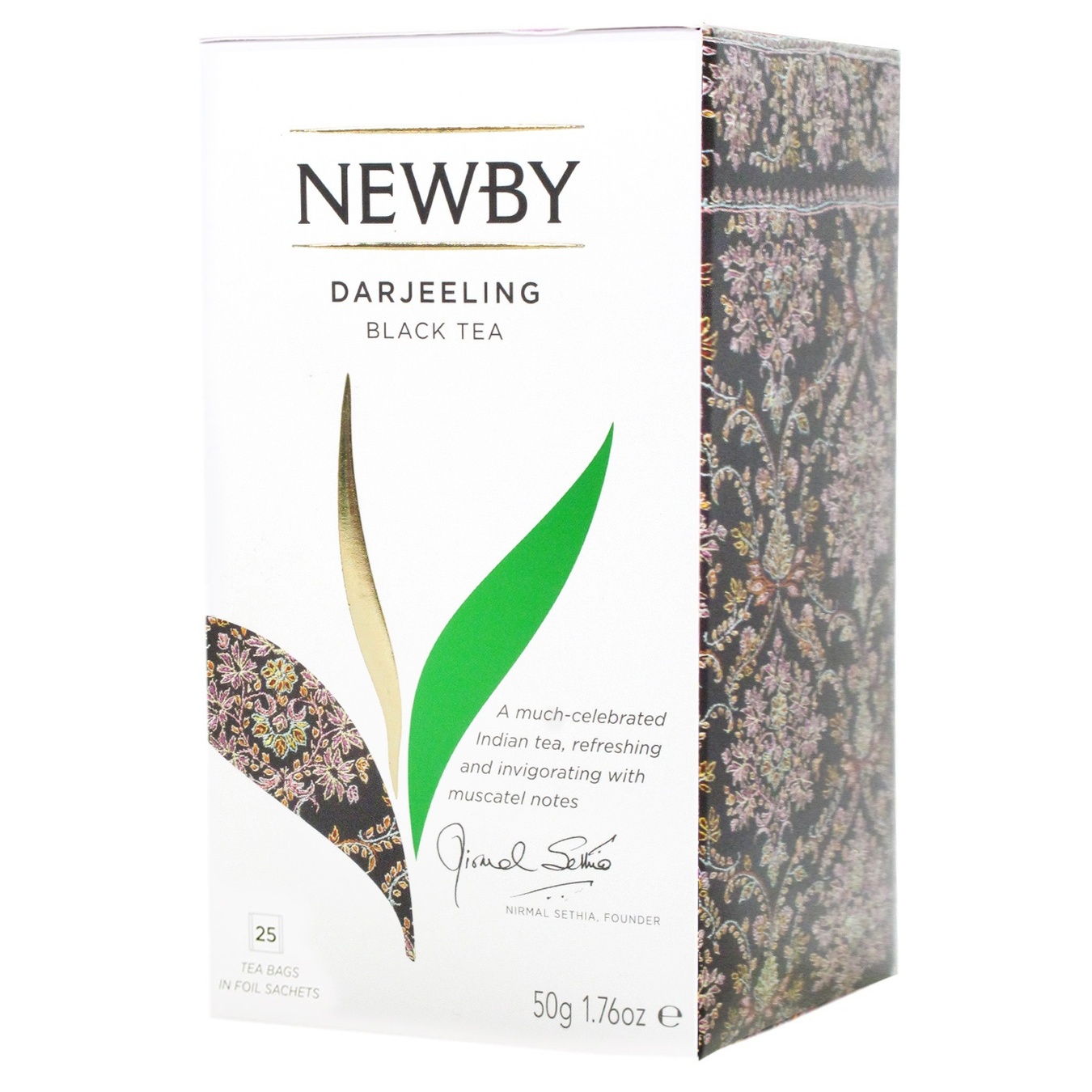 

Чай Newby Darjeeling черний 25шт*2г