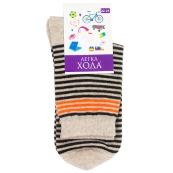 Legka Choda Beige Melange Children's Socks 22-24s - buy, prices for MegaMarket - photo 1