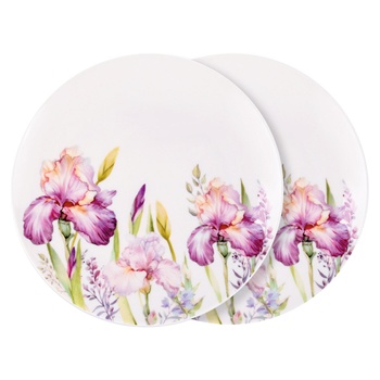 Lefard Irises Plate 20.5cm 2pcs