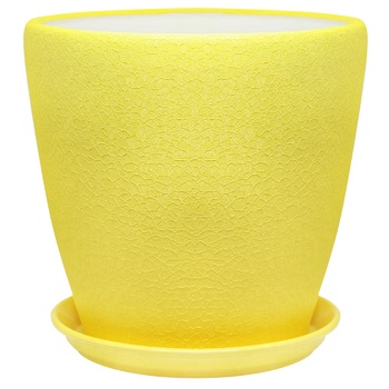 Gratsiya No.1 Yellow Silk Flowerpot 10l - buy, prices for MegaMarket - photo 1