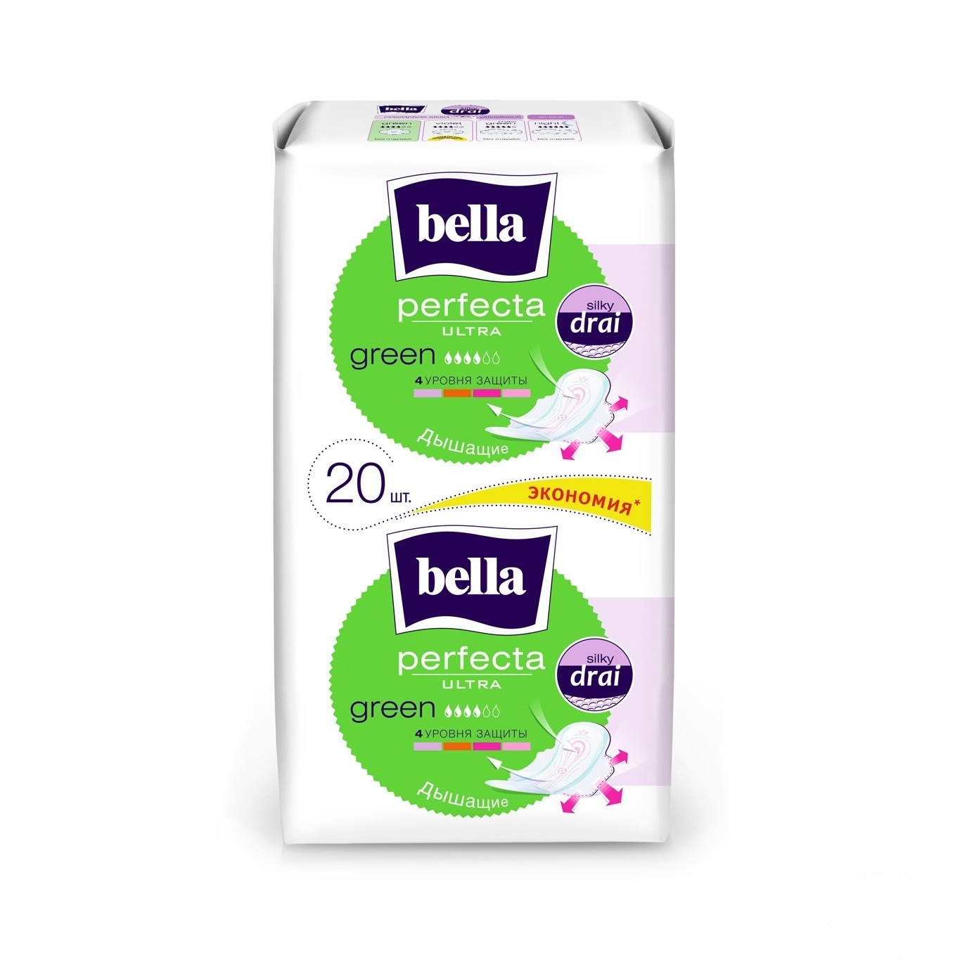 

Прокладки гигиенические Bella Perfecta Ultra Green 10+10шт