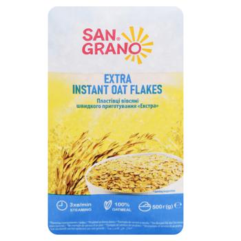 San Grano Extra Instant Oat Flakes 500g - buy, prices for Auchan - photo 2