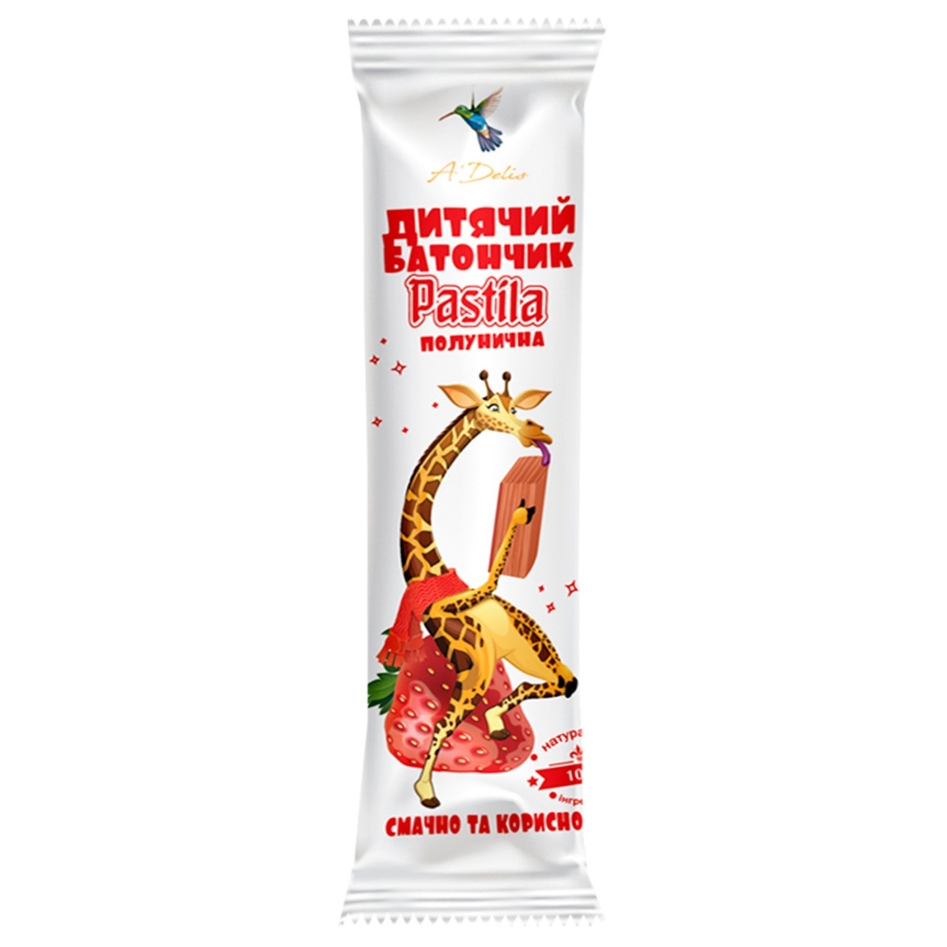 

Батончик A'Delis Pastila клубничный 35г
