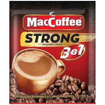 Напій кавовий MacCoffee Strong 3в1 20г - купити, ціни на Епіцентр FOOD - фото 1