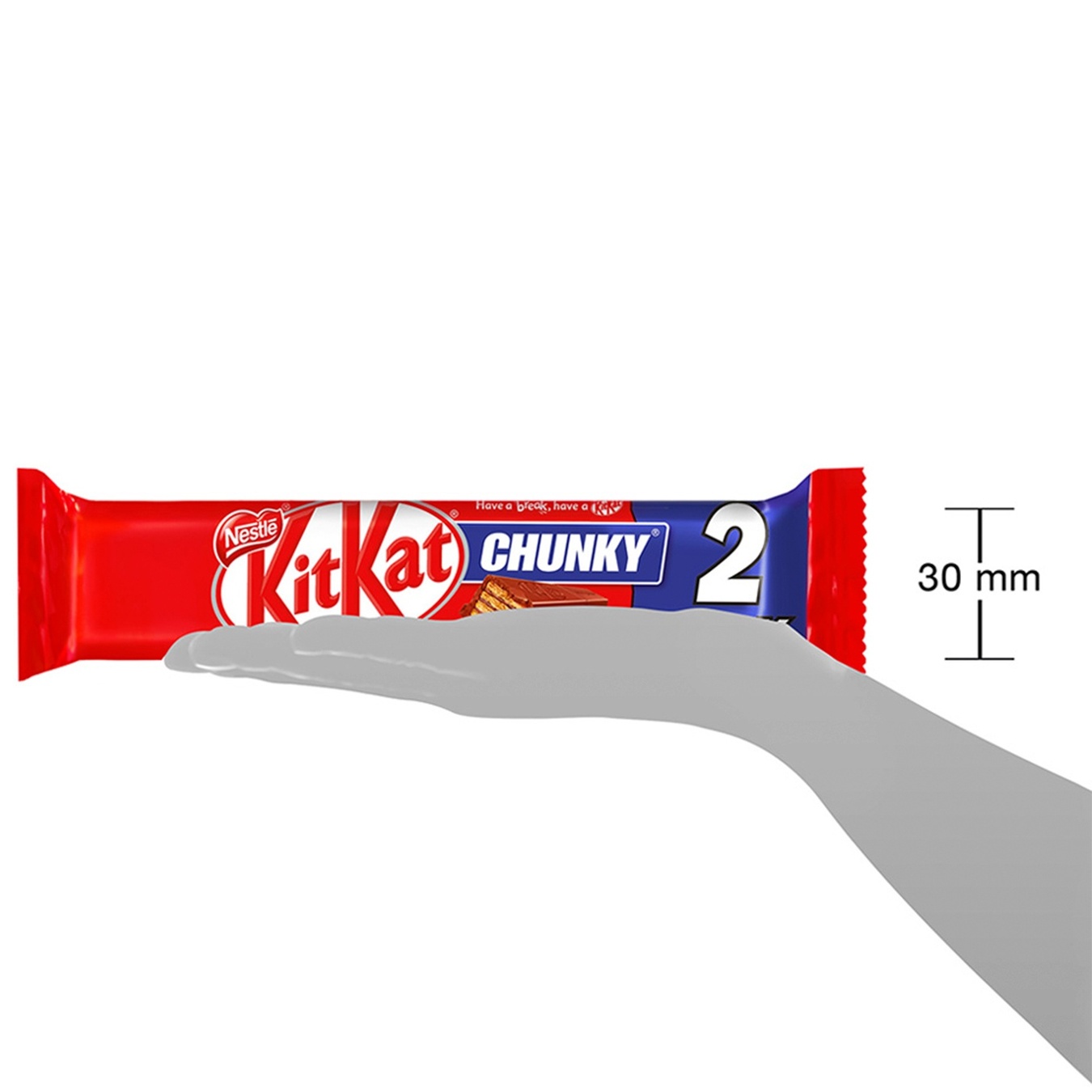 

Батончик NESTLÉ® KITKAT® Chunky King Size в молочном шоколаде 1+1 64г