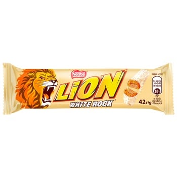 Батончик LION® White Rock 42г - купити, ціни на ЕКО Маркет - фото 1