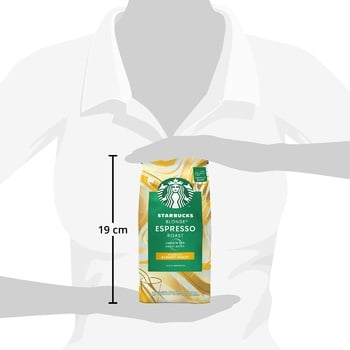 Кава STARBUCKS® BLONDE ESPRESSO ROAST натуральна смажена в зернах 100% арабіка 200г - купити, ціни на NOVUS - фото 3