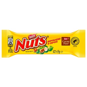 Батончик NESTLÉ NUTS шоколадний 42г