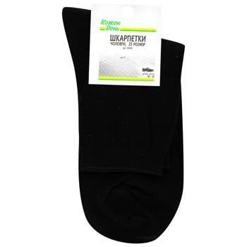 Носки Каждый День мужские черные 25р - купить, цены на Auchan - фото 1