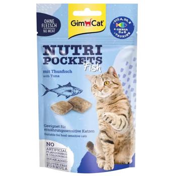 GimCat Nutri Pockets Multivitamin Cat Snack with Tuna 60g - buy, prices for MasterZoo - photo 1