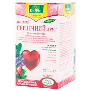 Фиточай Dr.Фито Сердечный друг 1,5г*20шт - купить, цены на ULTRAMARKET - фото 1